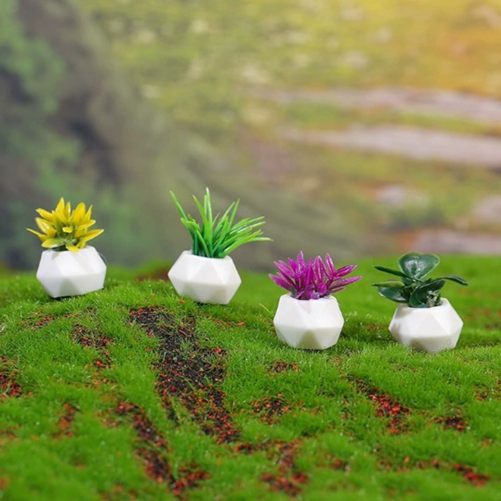 Bonsai Garden Plants - 1:12 Rumah Boneka Miniatur Tanaman Pot