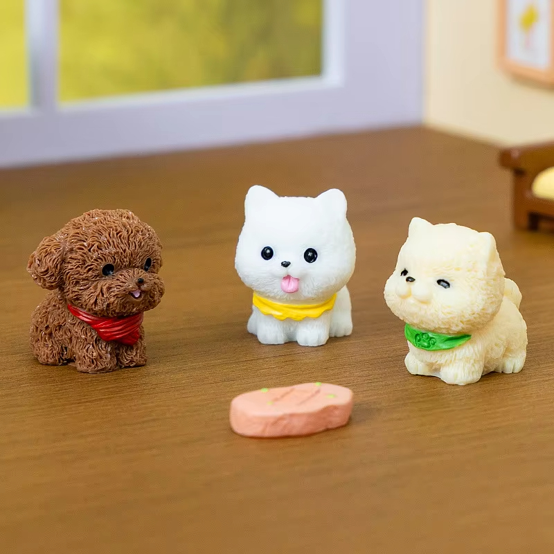 12/14pcs Figur Miniatur Anjing - First Bonsai Garden ulasan dan harga
