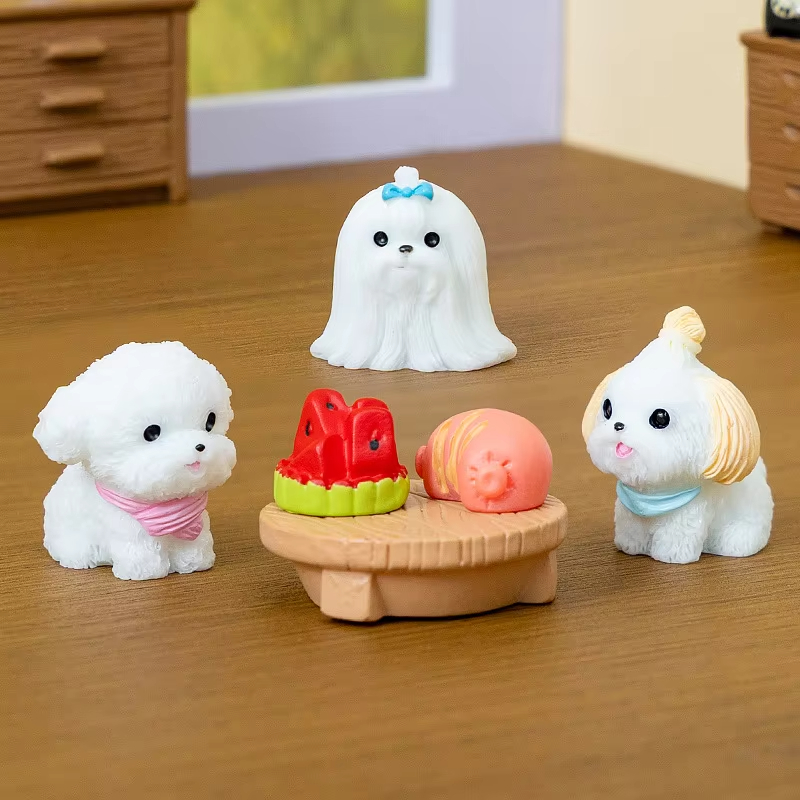 12/14pcs Figur Miniatur Anjing - First Bonsai Garden ulasan dan harga